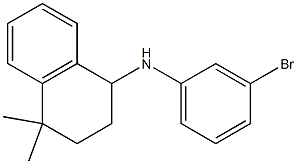 N-(3-bromophenyl)-4,4-dimethyl-1,2,3,4-tetrahydronaphthalen-1-amine 구조식 이미지