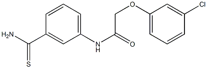 N-(3-carbamothioylphenyl)-2-(3-chlorophenoxy)acetamide Structure