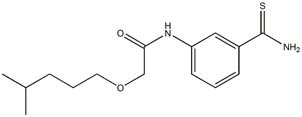N-(3-carbamothioylphenyl)-2-[(4-methylpentyl)oxy]acetamide Structure
