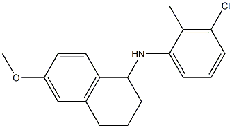 N-(3-chloro-2-methylphenyl)-6-methoxy-1,2,3,4-tetrahydronaphthalen-1-amine 구조식 이미지