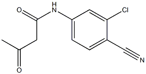 N-(3-chloro-4-cyanophenyl)-3-oxobutanamide 구조식 이미지