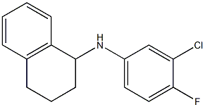 N-(3-chloro-4-fluorophenyl)-1,2,3,4-tetrahydronaphthalen-1-amine Structure