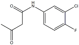 N-(3-chloro-4-fluorophenyl)-3-oxobutanamide Structure