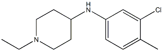 N-(3-chloro-4-methylphenyl)-1-ethylpiperidin-4-amine 구조식 이미지