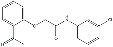 N-(3-chlorophenyl)-2-(2-acetylphenoxy)acetamide Structure