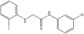 N-(3-chlorophenyl)-2-[(2-iodophenyl)amino]acetamide Structure