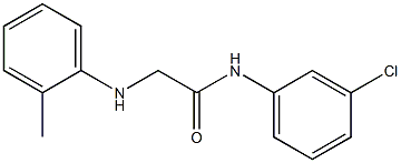 N-(3-chlorophenyl)-2-[(2-methylphenyl)amino]acetamide Structure