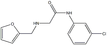 N-(3-chlorophenyl)-2-[(furan-2-ylmethyl)amino]acetamide Structure