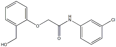 N-(3-chlorophenyl)-2-[2-(hydroxymethyl)phenoxy]acetamide 구조식 이미지