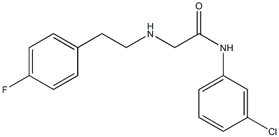 N-(3-chlorophenyl)-2-{[2-(4-fluorophenyl)ethyl]amino}acetamide 구조식 이미지