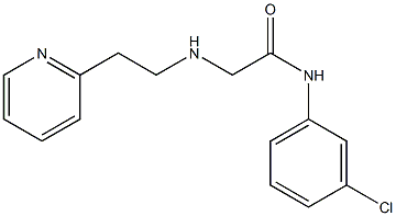 N-(3-chlorophenyl)-2-{[2-(pyridin-2-yl)ethyl]amino}acetamide 구조식 이미지