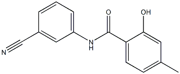 N-(3-cyanophenyl)-2-hydroxy-4-methylbenzamide 구조식 이미지