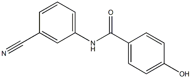 N-(3-cyanophenyl)-4-hydroxybenzamide 구조식 이미지