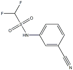 N-(3-cyanophenyl)difluoromethanesulfonamide 구조식 이미지