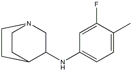 N-(3-fluoro-4-methylphenyl)-1-azabicyclo[2.2.2]octan-3-amine Structure