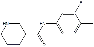 N-(3-fluoro-4-methylphenyl)piperidine-3-carboxamide 구조식 이미지