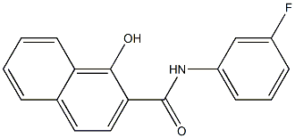 N-(3-fluorophenyl)-1-hydroxynaphthalene-2-carboxamide 구조식 이미지