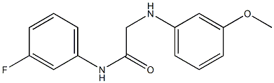 N-(3-fluorophenyl)-2-[(3-methoxyphenyl)amino]acetamide 구조식 이미지