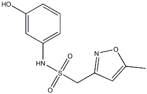 N-(3-hydroxyphenyl)-1-(5-methyl-1,2-oxazol-3-yl)methanesulfonamide Structure