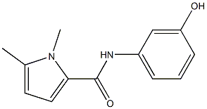 N-(3-hydroxyphenyl)-1,5-dimethyl-1H-pyrrole-2-carboxamide Structure