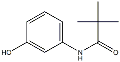 N-(3-hydroxyphenyl)-2,2-dimethylpropanamide Structure