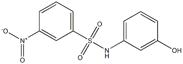 N-(3-hydroxyphenyl)-3-nitrobenzene-1-sulfonamide Structure