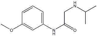 N-(3-methoxyphenyl)-2-(propan-2-ylamino)acetamide Structure