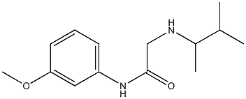 N-(3-methoxyphenyl)-2-[(3-methylbutan-2-yl)amino]acetamide Structure