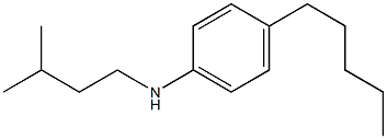 N-(3-methylbutyl)-4-pentylaniline 구조식 이미지