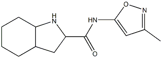 N-(3-methylisoxazol-5-yl)octahydro-1H-indole-2-carboxamide 구조식 이미지