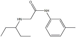 N-(3-methylphenyl)-2-(pentan-3-ylamino)acetamide 구조식 이미지