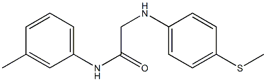 N-(3-methylphenyl)-2-{[4-(methylsulfanyl)phenyl]amino}acetamide Structure