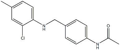 N-(4-{[(2-chloro-4-methylphenyl)amino]methyl}phenyl)acetamide Structure