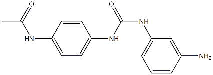 N-(4-{[(3-aminophenyl)carbamoyl]amino}phenyl)acetamide Structure