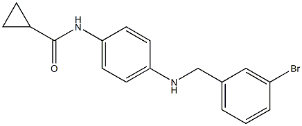 N-(4-{[(3-bromophenyl)methyl]amino}phenyl)cyclopropanecarboxamide Structure