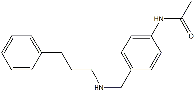 N-(4-{[(3-phenylpropyl)amino]methyl}phenyl)acetamide Structure