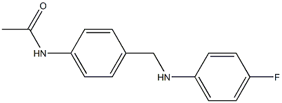 N-(4-{[(4-fluorophenyl)amino]methyl}phenyl)acetamide 구조식 이미지