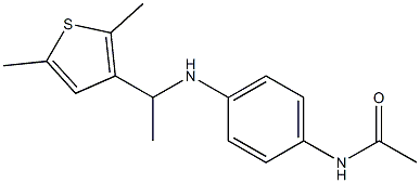 N-(4-{[1-(2,5-dimethylthiophen-3-yl)ethyl]amino}phenyl)acetamide Structure