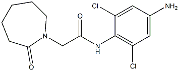 N-(4-amino-2,6-dichlorophenyl)-2-(2-oxoazepan-1-yl)acetamide 구조식 이미지