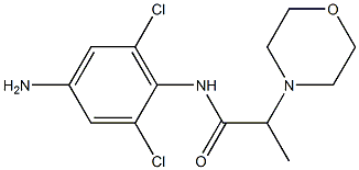N-(4-amino-2,6-dichlorophenyl)-2-(morpholin-4-yl)propanamide Structure