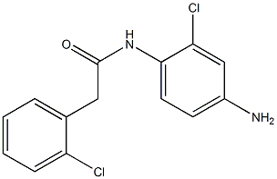 N-(4-amino-2-chlorophenyl)-2-(2-chlorophenyl)acetamide 구조식 이미지