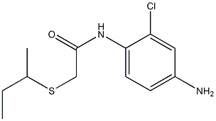 N-(4-amino-2-chlorophenyl)-2-(butan-2-ylsulfanyl)acetamide 구조식 이미지