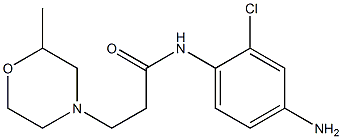 N-(4-amino-2-chlorophenyl)-3-(2-methylmorpholin-4-yl)propanamide 구조식 이미지