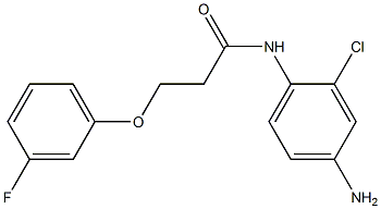 N-(4-amino-2-chlorophenyl)-3-(3-fluorophenoxy)propanamide 구조식 이미지