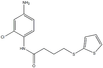 N-(4-amino-2-chlorophenyl)-4-(thiophen-2-ylsulfanyl)butanamide 구조식 이미지