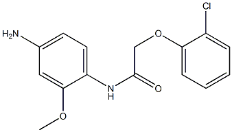 N-(4-amino-2-methoxyphenyl)-2-(2-chlorophenoxy)acetamide Structure