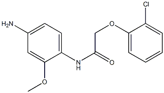 N-(4-amino-2-methoxyphenyl)-2-(2-chlorophenoxy)acetamide 구조식 이미지