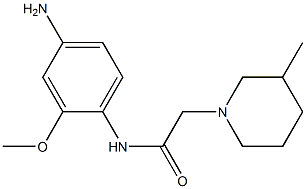 N-(4-amino-2-methoxyphenyl)-2-(3-methylpiperidin-1-yl)acetamide 구조식 이미지