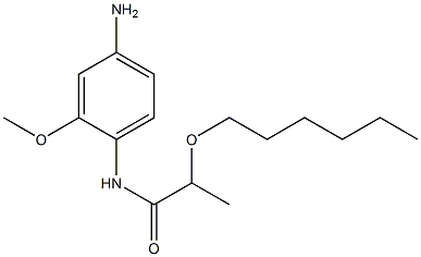 N-(4-amino-2-methoxyphenyl)-2-(hexyloxy)propanamide 구조식 이미지