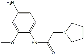 N-(4-amino-2-methoxyphenyl)-2-pyrrolidin-1-ylacetamide 구조식 이미지
